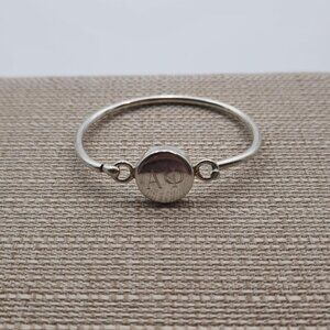 6 Inch Sterling Silver Alpha Phi Sorority Bracelet B338
